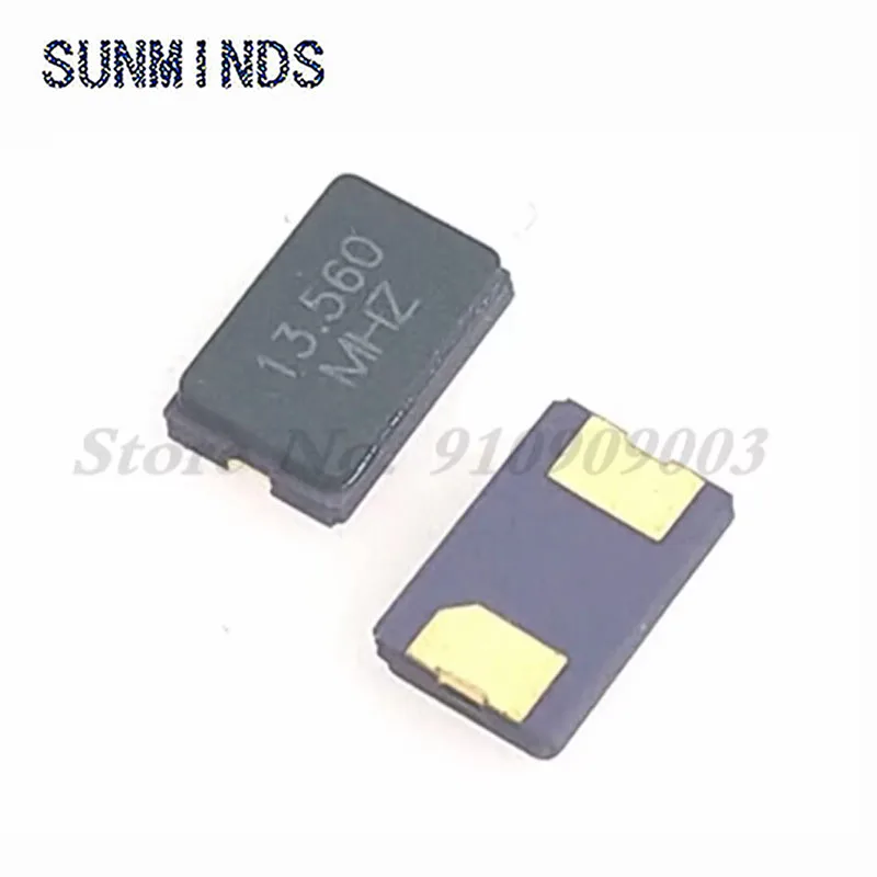 10pcs 13.56MHZ 13.560mhz 20pF 2Pin 5032 13.56M smd quartz resonator Crystal