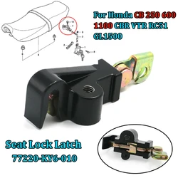 Motorcycle Seat Lock Catch Hook Latch For Honda CBR600 CB250 CB600 1100 RVT1000R 77220-KY6-010