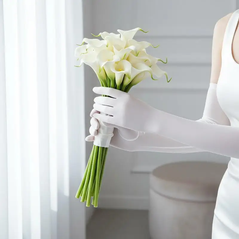 1 Paar hochelastische, eng anliegende Handschuhe aus strapazierfähigem Nylon, ultradünn, nahtlos, sexy, lange Sonnenschutzhandschuhe für Damen, ideal für Tanzpartys. – Detail 5