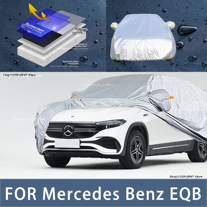 

For Mercedes Benz EQB Outdoor Protection Full Car Covers Snow Cover Sunshade Waterproof Dustproof Exterior Car accessories