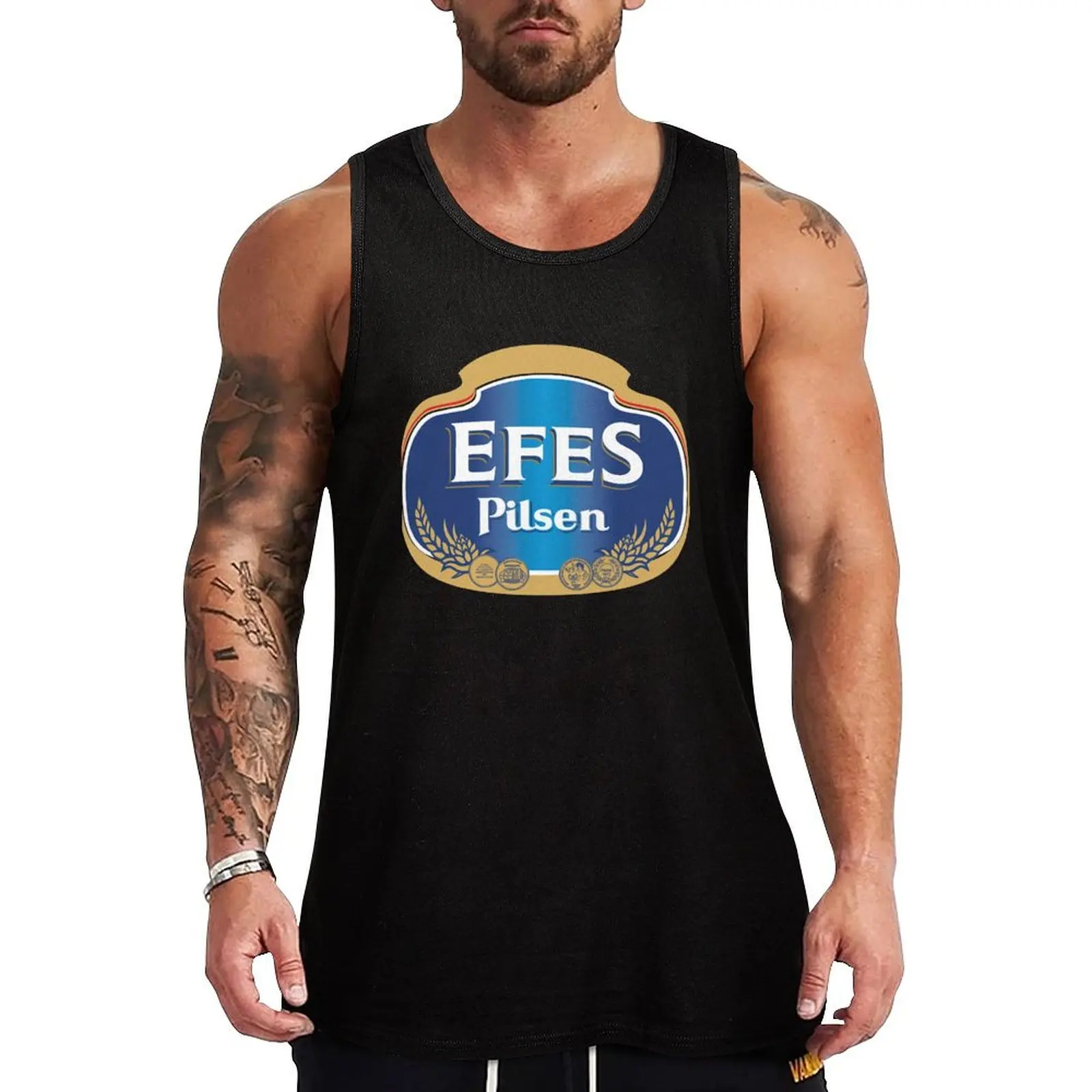 

Efes pilsen Tank Top Men's clothes luxury style Gym man new in tops & t-shirt