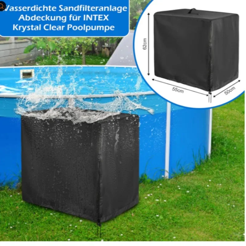 

420D ткань Оксфорд, крышка песочного фильтра для бассейна, пылезащитная, водонепроницаемая, защитная крышка песочного цилиндра для насоса для бассейна, гидромассажных ванн