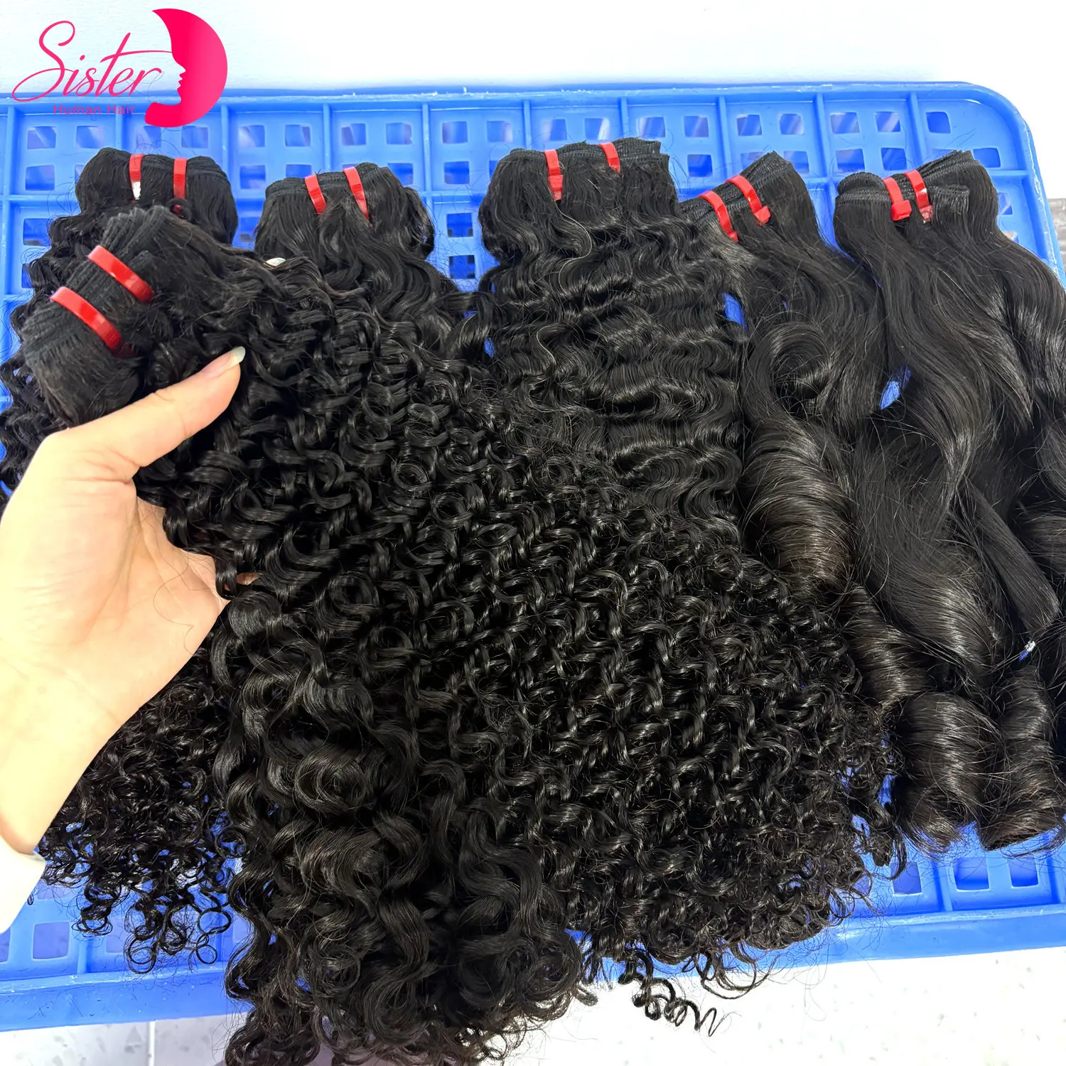 16A 100g/Pack Natural Curly Human Hair Bundles Burmese Curly Raw Bundles Unprocessed Weaving Pixie Curly Human Hair Extensions