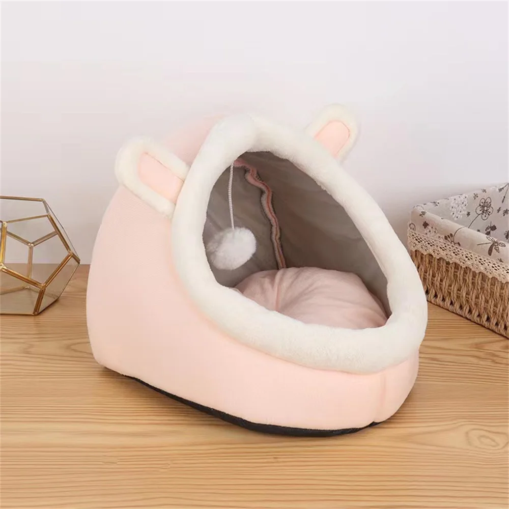 Cat Bed Warm Pet Basket Cozy Cat House Kitten Lounger Cushion Deep Sleep Cat Nesk Tent Very Soft Small Dog Mat Bag Cave Cats Bed