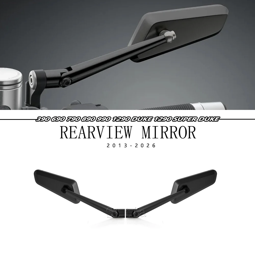 

New Motorcycle Aluminum Rearview Mirror Fit For 390 690 790 890 990 Duke 1290 Super Duke Wind Wing Mirrors Side View Mirrors