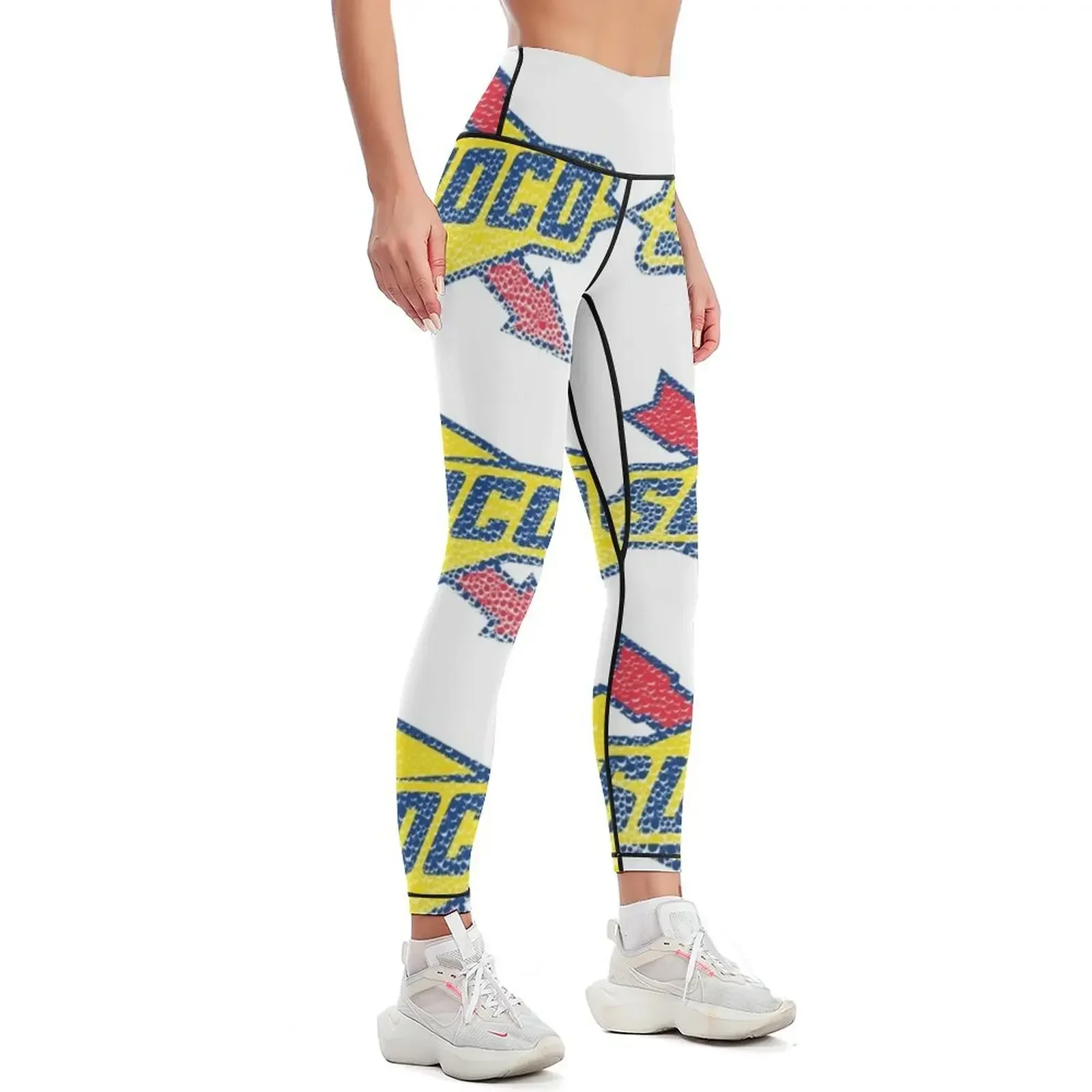 Sunoco Oil Logo washed in soap bubbles Leggings sports for push up active wear flared Clothing fitness Womens Leggings