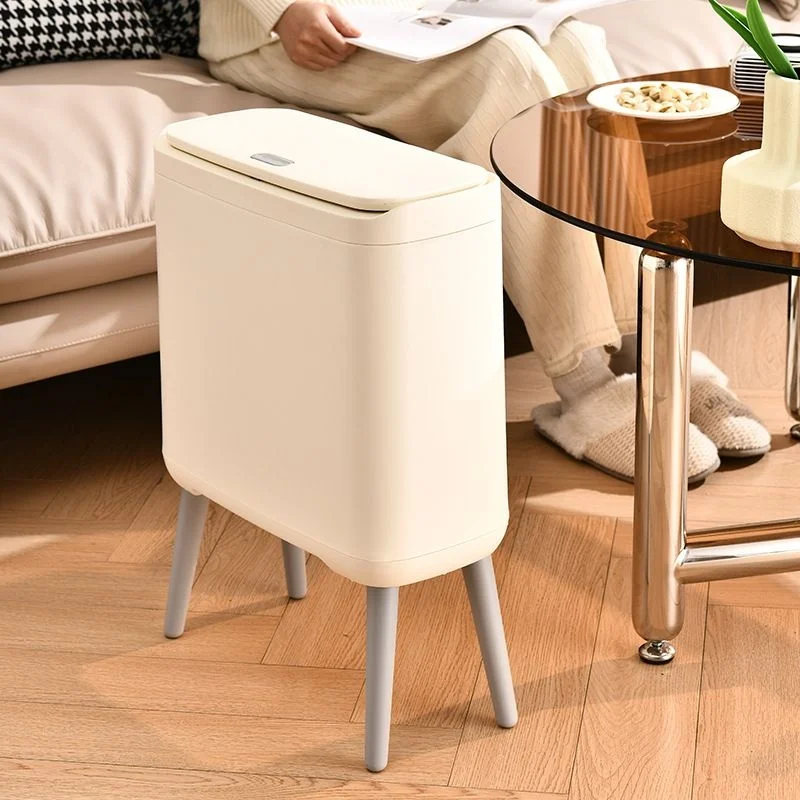 

Водонепроницаемая корзина для хранения Batoom Tra Can, большая емкость для хранения на высоких ножках, кошик для бумаги с крышкой, устойчивая к запаху