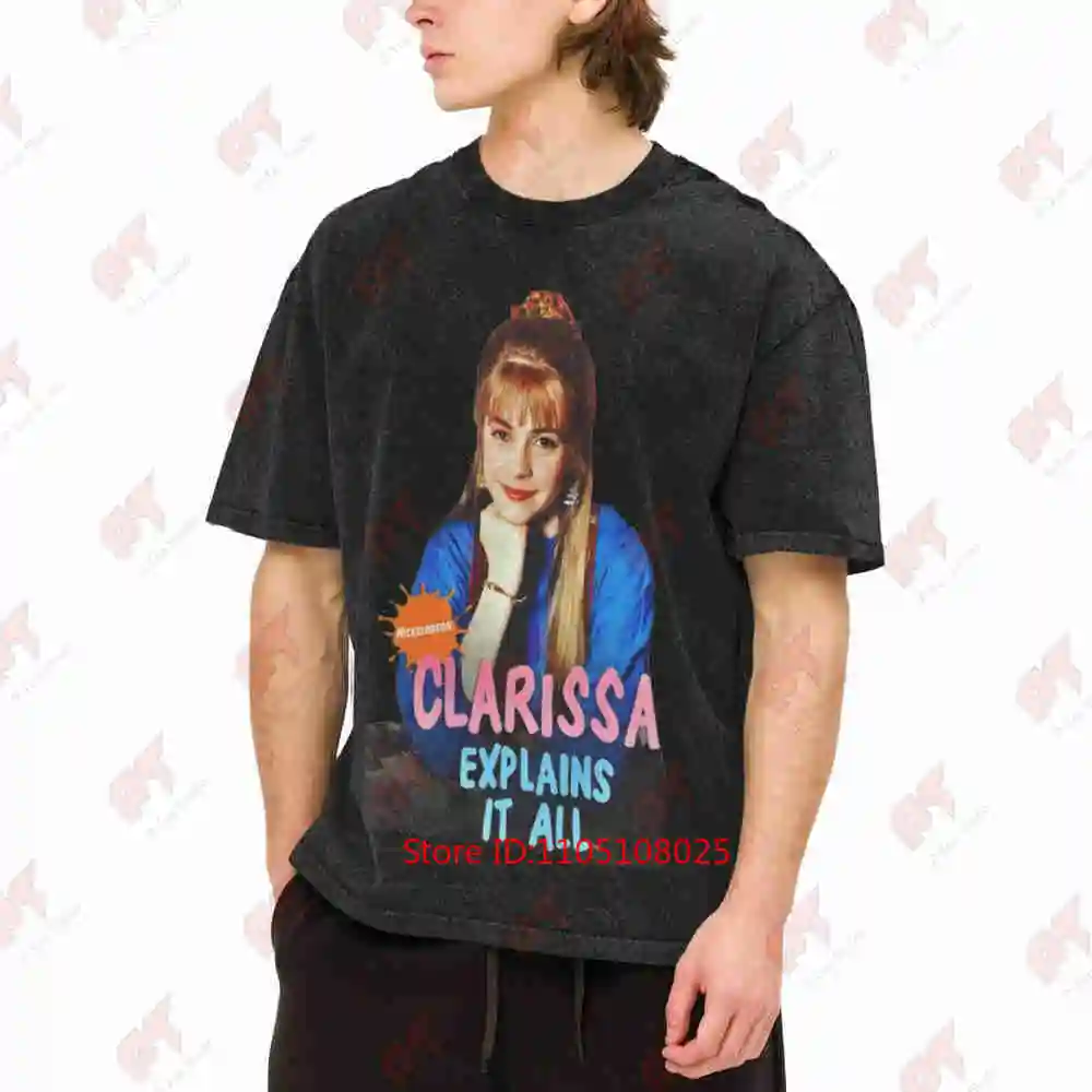 Clarissa Explains It All Vintage Washed Tee Pure Cotton T-Shirt