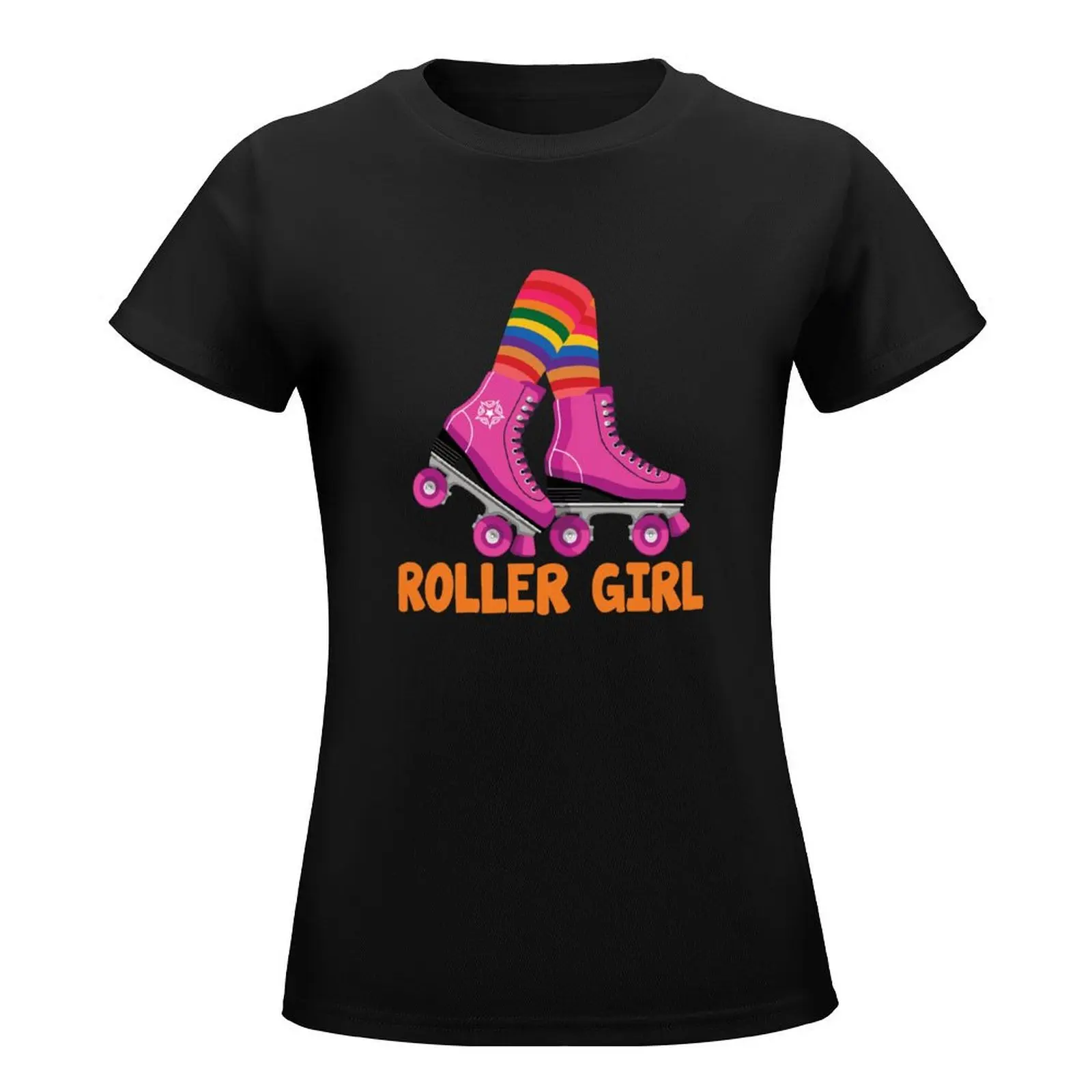 Roller Girl Gift T-Shirt oversized plus size tops tops Short sleeve tee white t shirts for Women