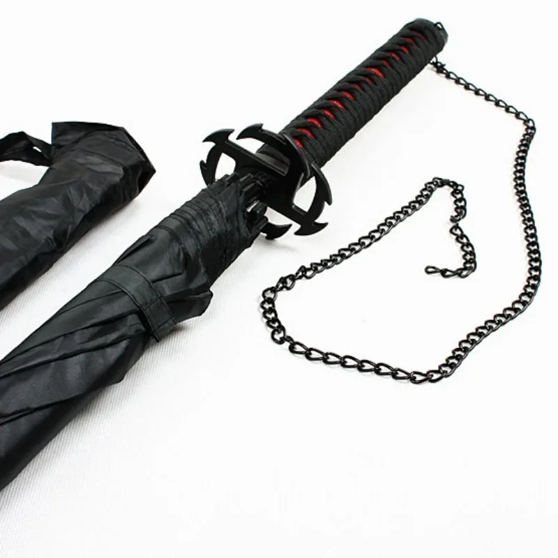 Bleach Ichigo Katana şemsiye uzun saplı şemsiye toushiaiaizen Byakuya Anime Bleach Cosplay Prop Gin Katana kılıç şemsiye