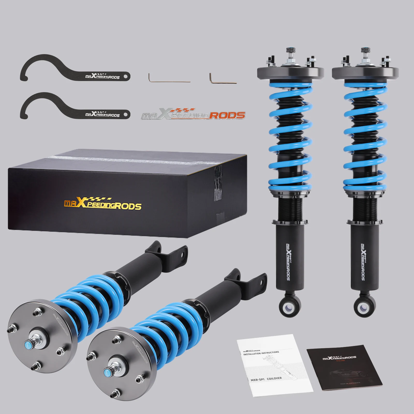 Air Suspension Strut Conversion Kit For Jaguar XJ8 X350 X358 2004-2009 T6  Coilovers Suspension Struts