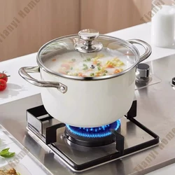 304 Stainless Steel Soup Pot Non-stick Pan with lid Home Hot Pot Induction Cooker Gas Stove Universal Food Supplement Milk Pot