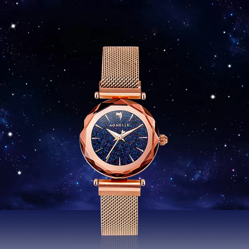 

Luxury Starry Sky Quartz Watch Fashion Diamond Shine Women Watches Bohemian Magnetic Stainless Steel Strap Ladies Wristwatch