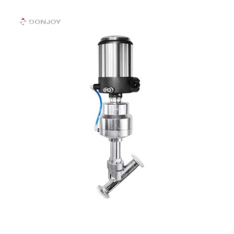 DONJOY Pneumatic  Angle Seat Valve with positioner With locator corner seat valve