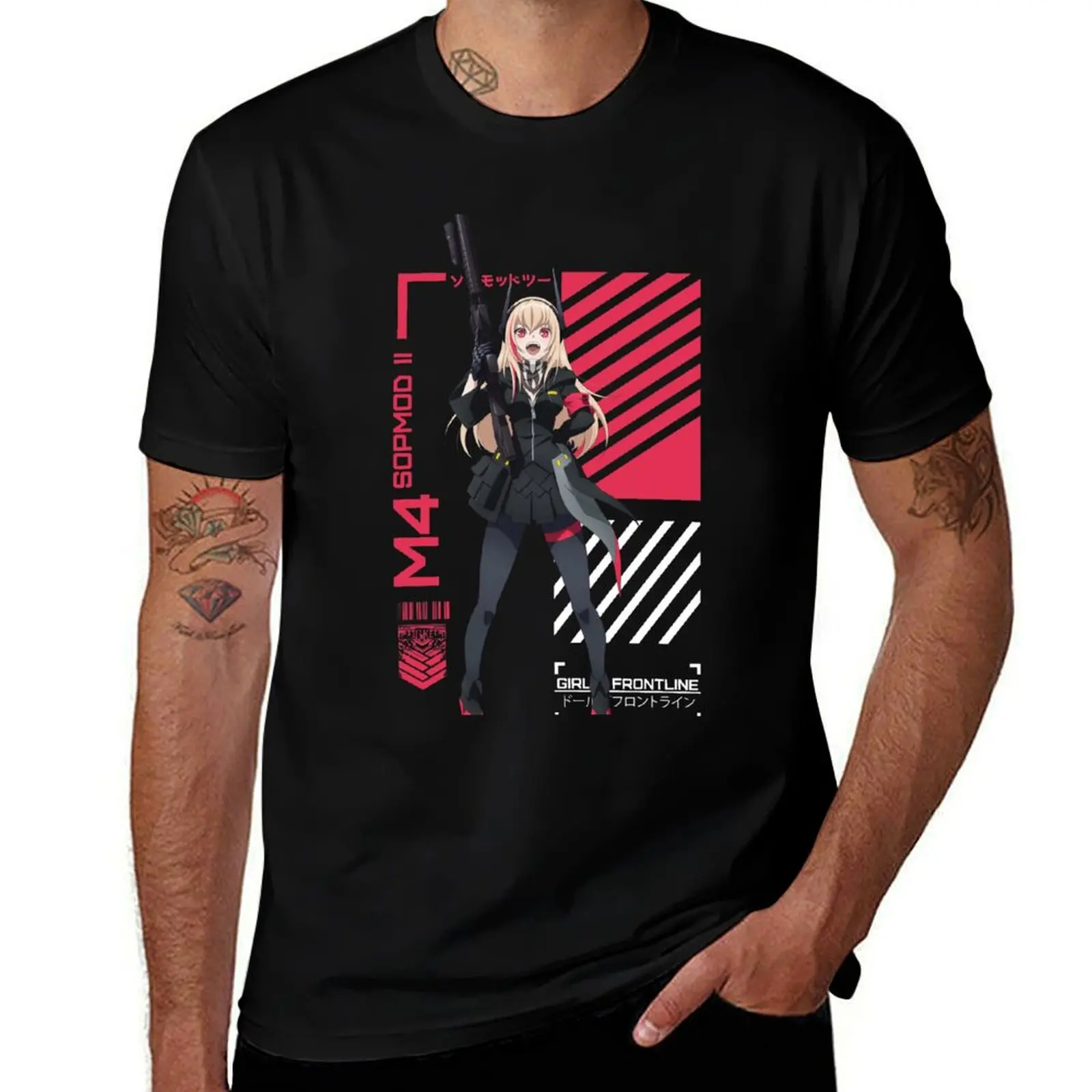 

M4 SOPMOD II - Dolls Frontline T-Shirt Sports Casual Breathable Tee Shirt