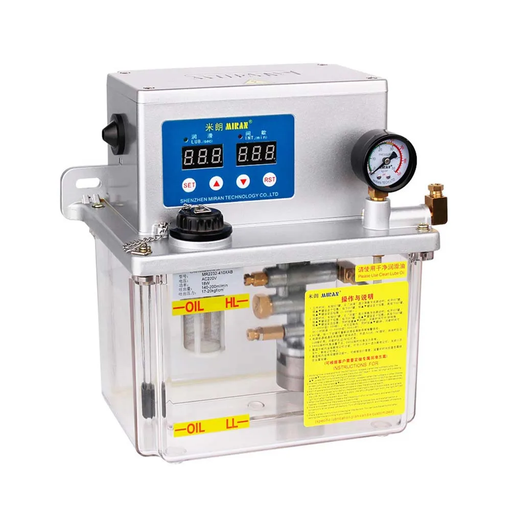 MIRAN 4L Built-in Microcomputer Self-control  Automatic Lubrication Oil Pump Electric Oil Lubricator Grease Lubrication Pump
