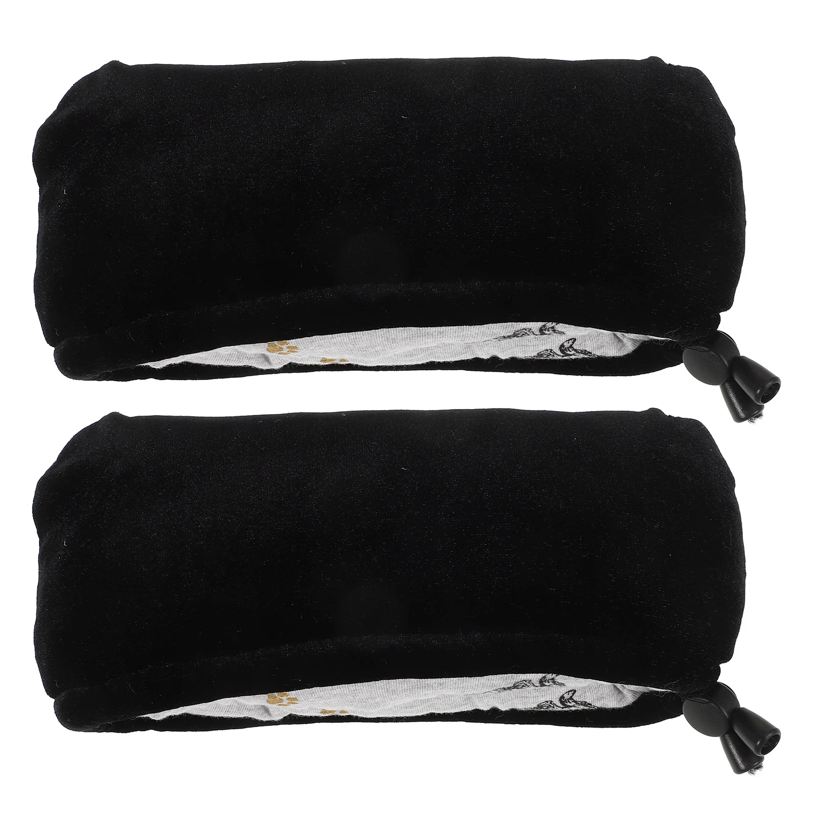 

Underarm Crutch Pads Thickened Cotton Covers Armpit Cushion Soft Sponge Reusable Daily Accessories Portable Black Silk