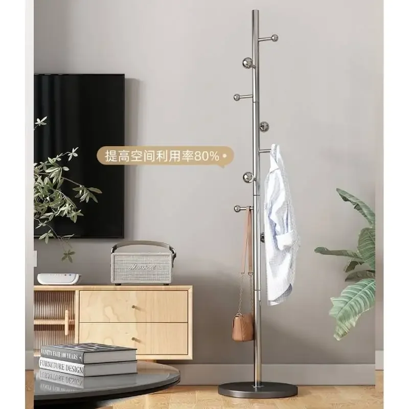 

Marble Coat Rack Stainless Steel Simple Clothes Racks Home Vertical Drying Rack Floor Hanging Hanger Furniture Perchero De Pie