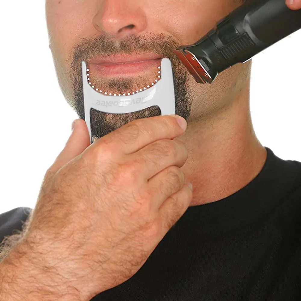 1~10PCS Hairbrush Symmetric Cut Salon Mustache Beard Styling Template Shaving Shave For Beard Shape Styling Tools