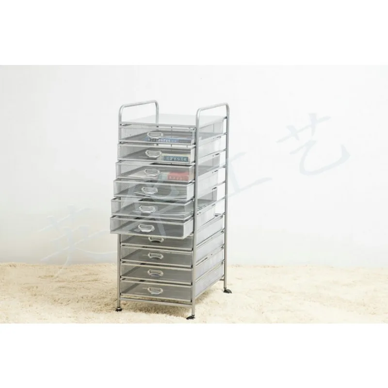 A3 new reinforced 10/9 drawer cart file cabinet storage cabinet multi-layer debris sorting rack Yinghua technology