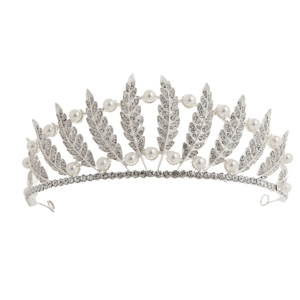 Rhinestone Crown Tiara Wedding Dress Headdress Women Headband Grace Elegant Headwrap