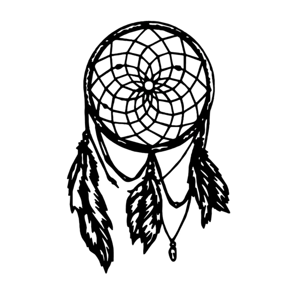 

12X18cm Dream Catcher Design PVC Vinyl Decal, Bohemian Ethnic Style Car Sticker for SUV Jeep Truck Van Motorcycle,Decor