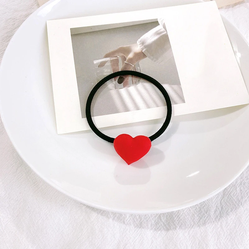 1 шт., резинки для волос в форме сердца