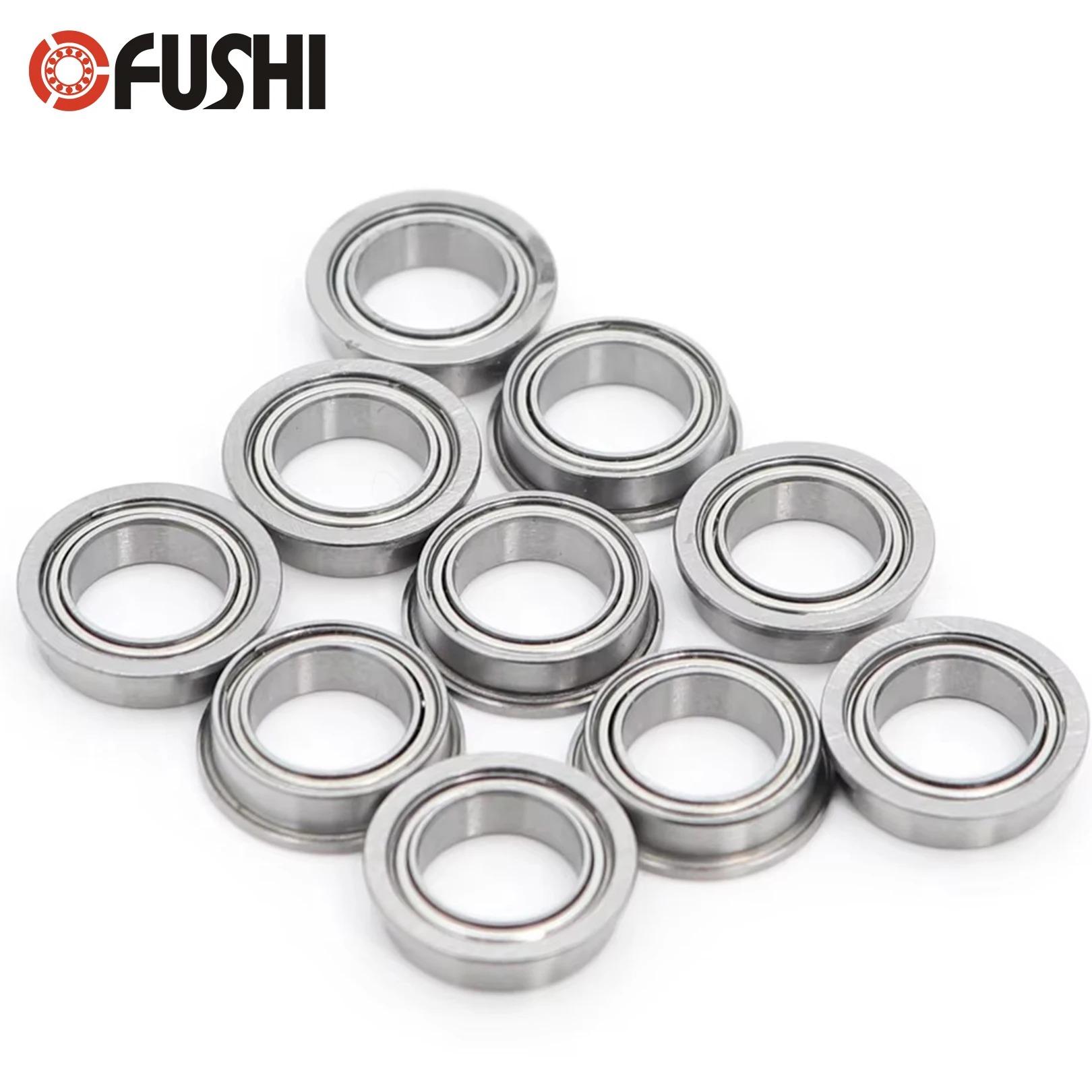 10PCS MF52ZZ MF62ZZ MF63ZZ MF74ZZ MF83ZZ MF84ZZ MF93ZZ MF104ZZ Miniature Flange Bearing Thin Metal Shielded Flanged Bearings