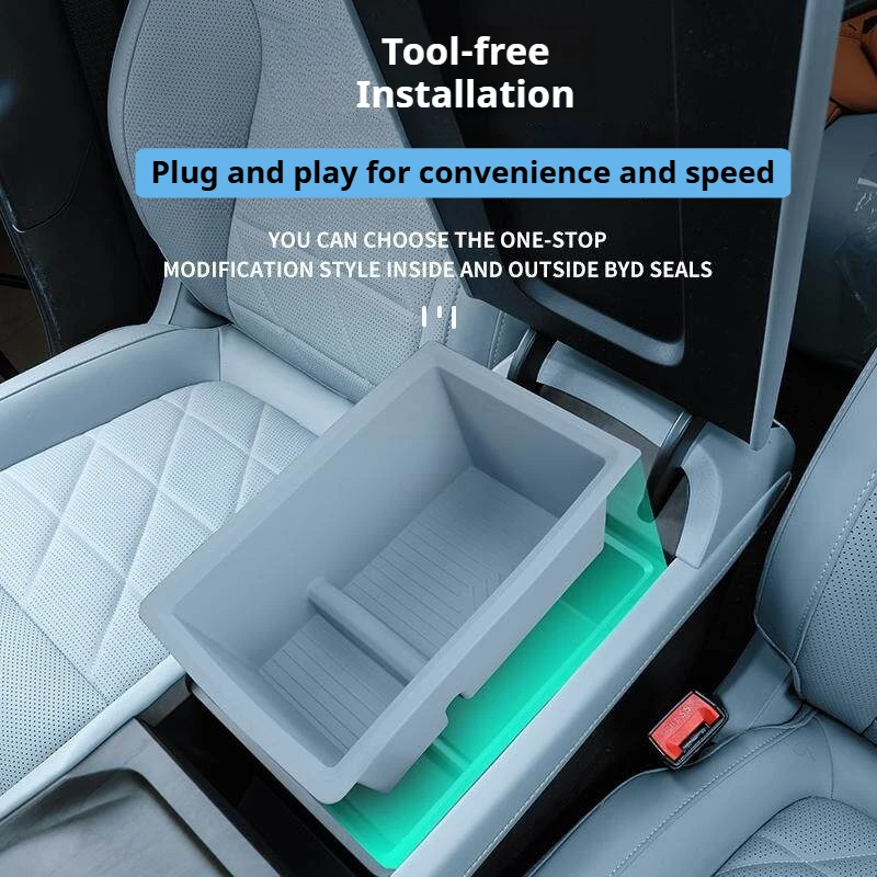 

For 24-26 Changan DEEPAL S05 Car Central Control Lower Storage Box and Handrail Box Silicone Storage Box Modify Accessories