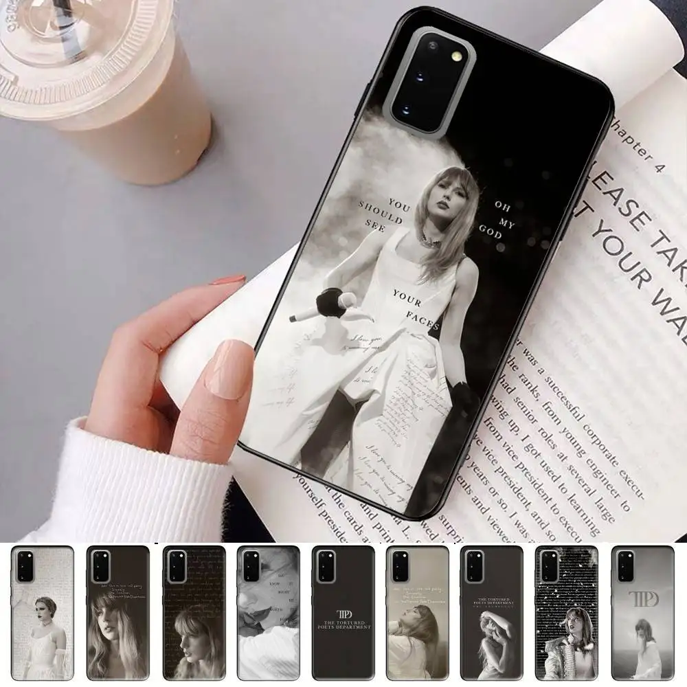 حافظة هاتف T-TaylorS TTPD S-SwiftS لهاتف سامسونج S 24 Fe 25 Ultra Plus 20 Lite 21 30 22 23 24 22 Ultra 5G Fundas