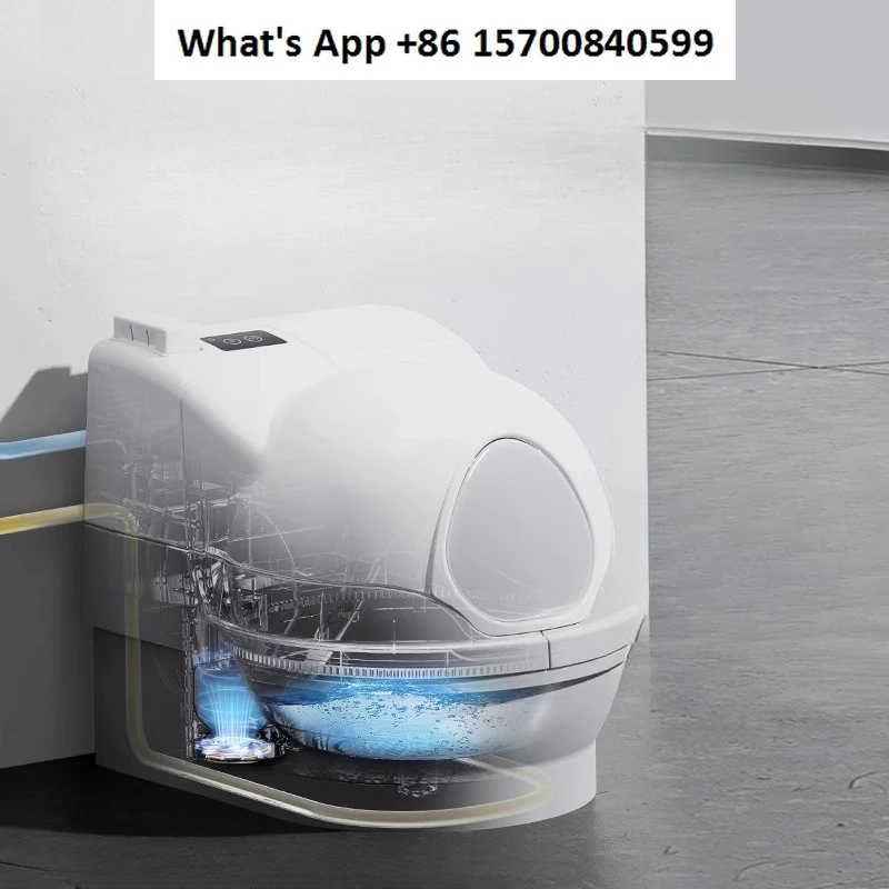Automatic Intelligent Cat Litter Box Flush Toilet Electric Cleaning Shovel Machine Deodorizer - Pet Care Gadget