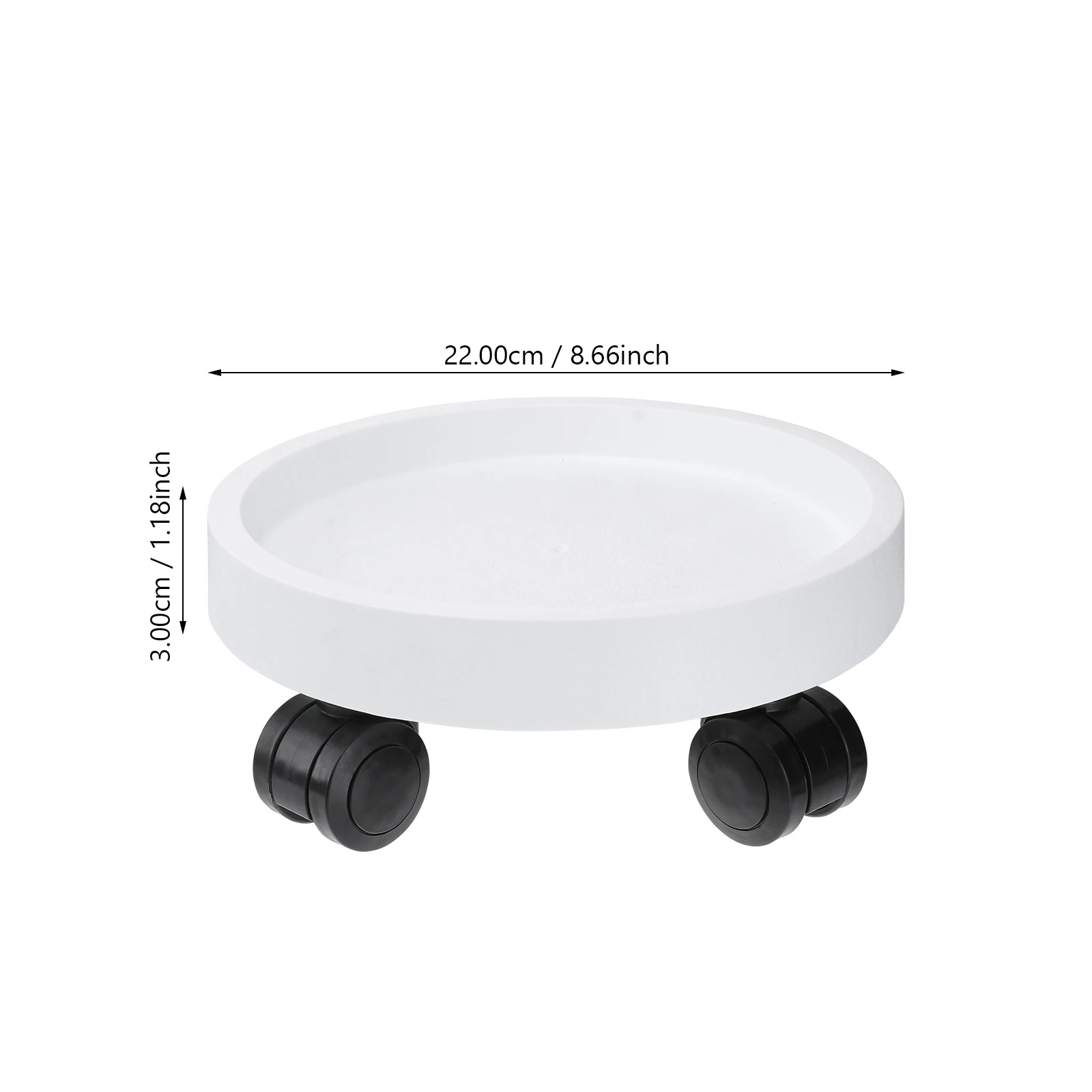 1pc  White Flower Pot Tray Plant Saucer Home Flowerpot Plate Base Simple Water Accessory Creative