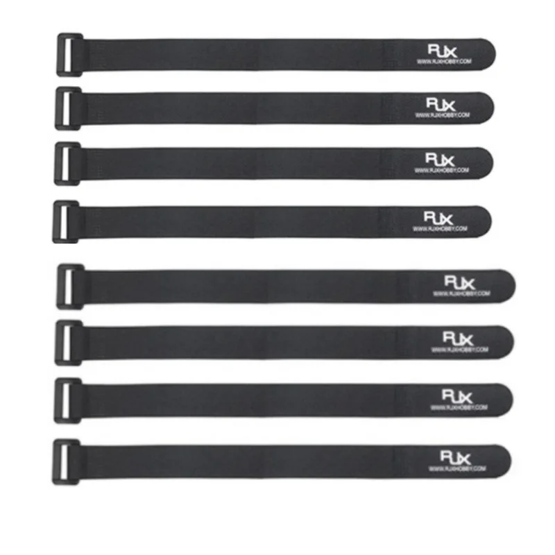 8Pcs Battery Ribbon Non-Slip Magic Tape Strap 300mmx20mm for RC Multirotor FPV Quadcopter Racing Drone Black