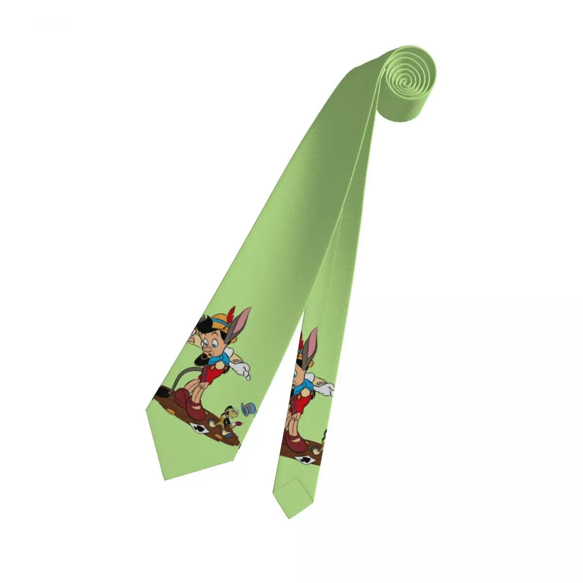 Corbata de pinocho de dibujos animados de moda personalizada para hombre, corbata de Cricket Jiminy de seda para fiesta, Gravatas
