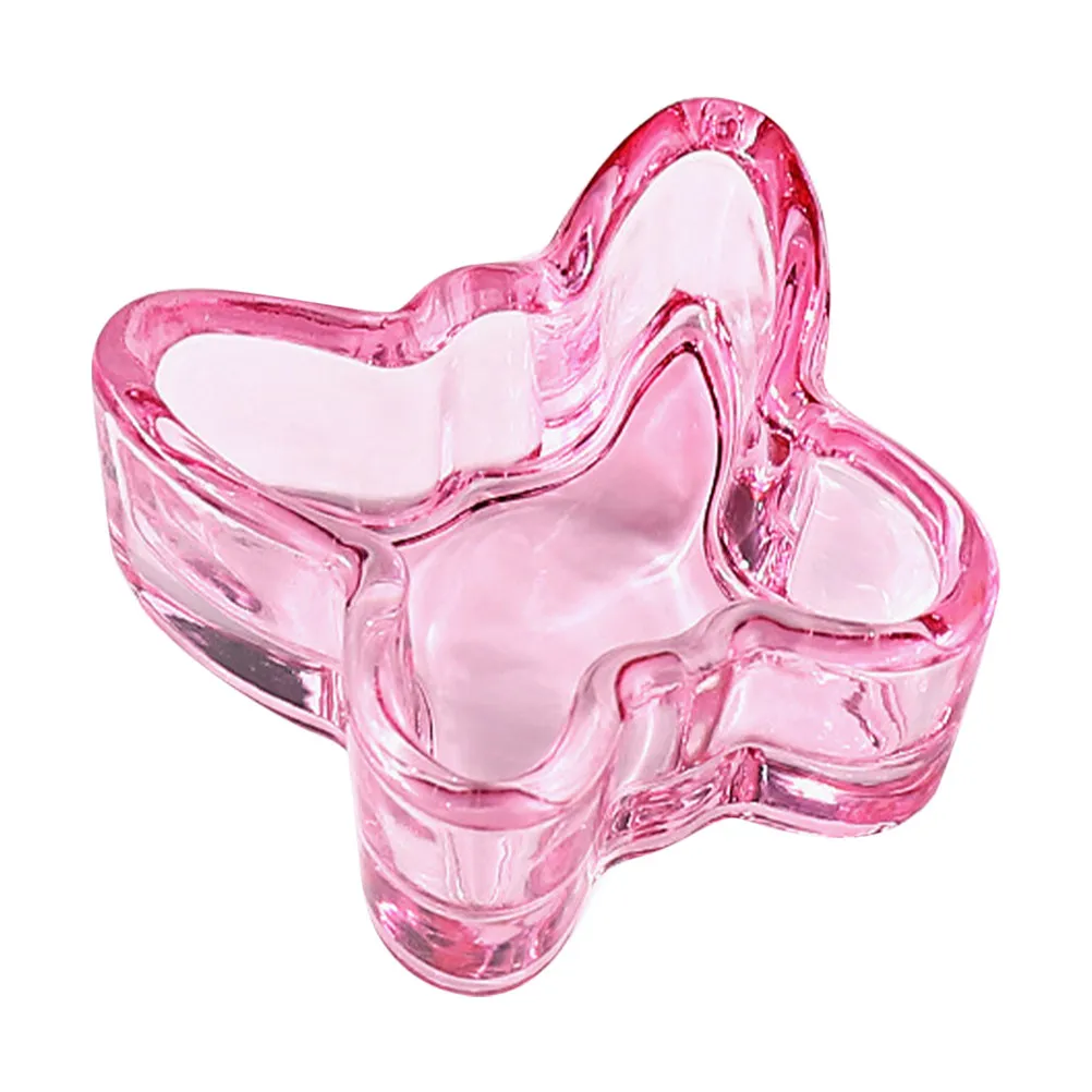 

Компактная легкая акриловая чаша для жидкостей для маникюра в форме бабочки, декоративная, для хранения кистей и кристаллов