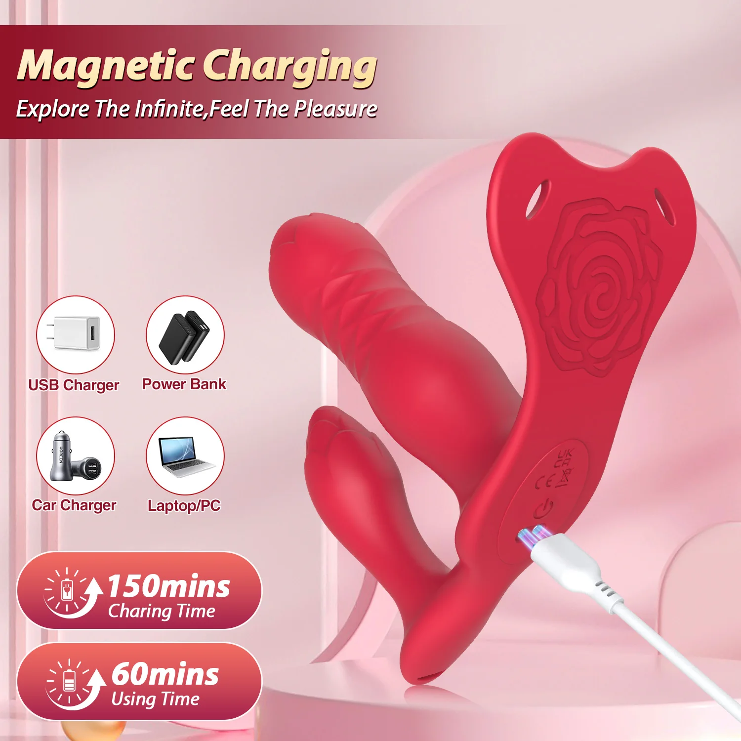 Rabbit Vibrator Wearable Telescopic G Spot Stimulator Remote_voghion.com