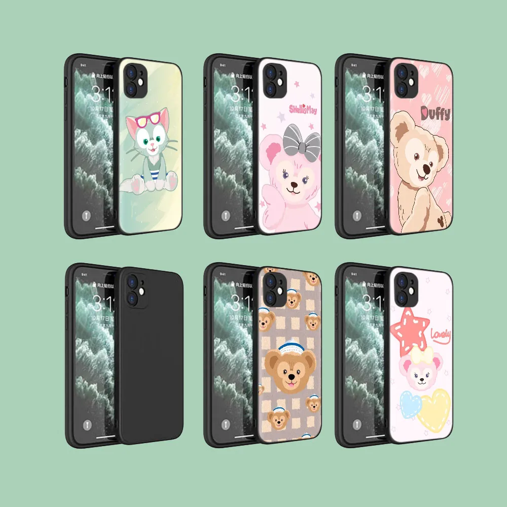 Black Protective Case for Huawei Y5P Y6 Y6S Y6P Y8S Y8P Y9 Y9A Y9S Prime Duffy and Friends