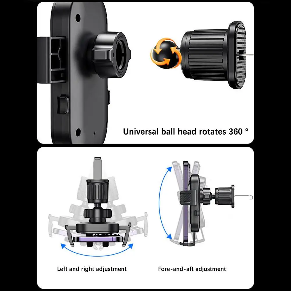 الجاذبية حامل هاتف السيارة تنفيس الهواء هوك الهاتف جبل 360 درجة دوران حامل هاتف ذكي للسيارة واحدة اليد وضع M4E1