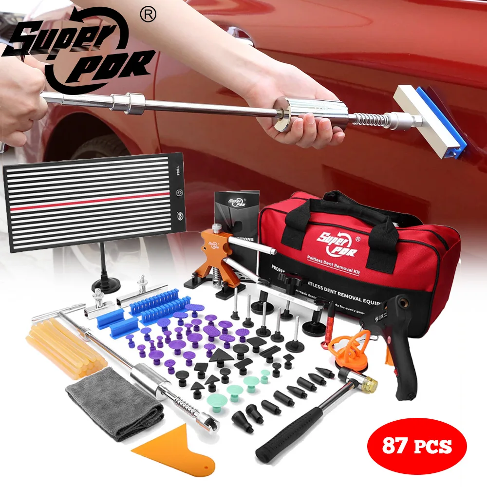 

Super PDR Paintless Car Body Dent Repair Kit Professional Dent Removal Tool Set Hail Damage Dent Repair Suction Cup Dent Puller