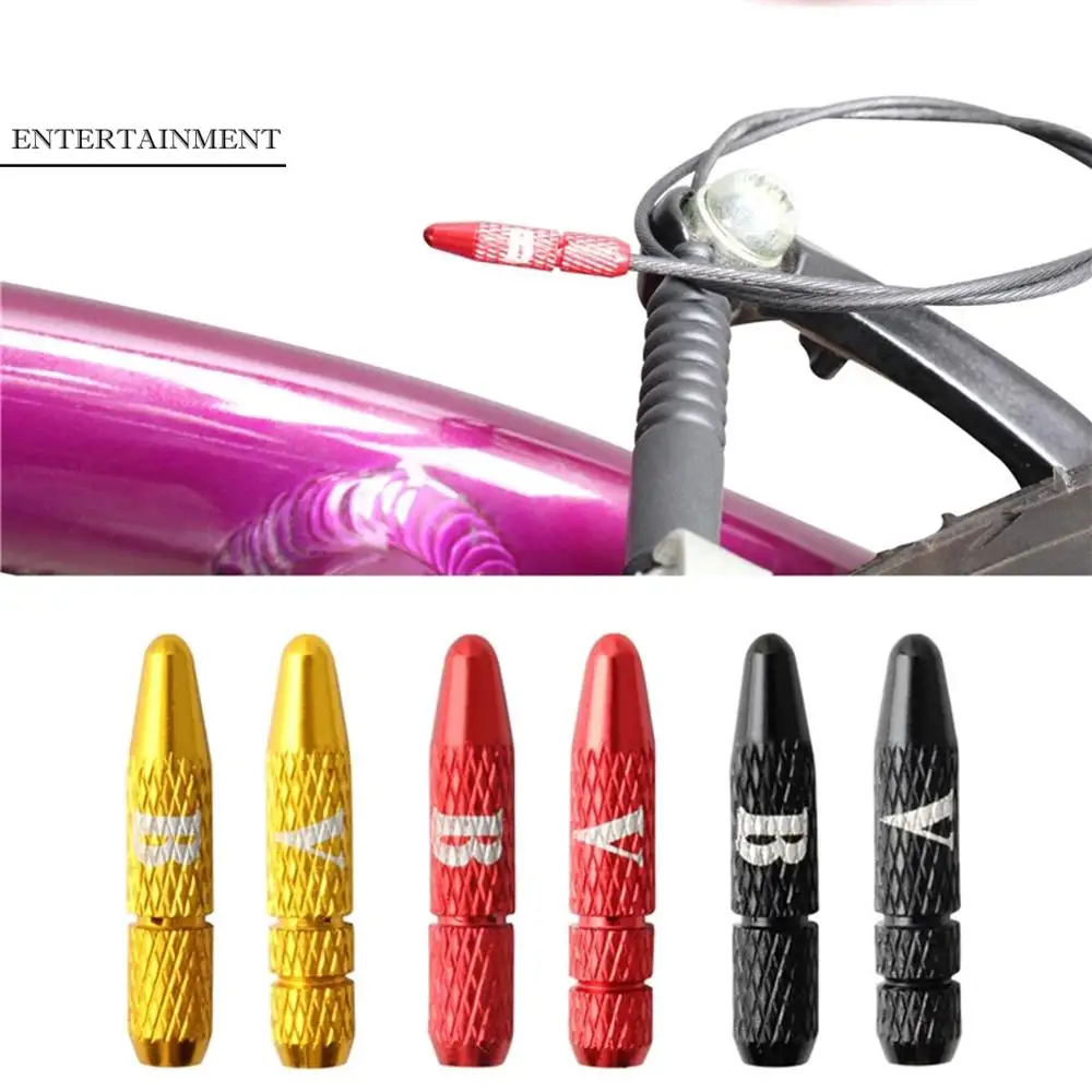 

Bike MTB Brake Line Cap Bike Brake Shifter Aluminum Alloy Shifter Line Cap Cable Tail Cap Cord End Covers Cable Core Cap