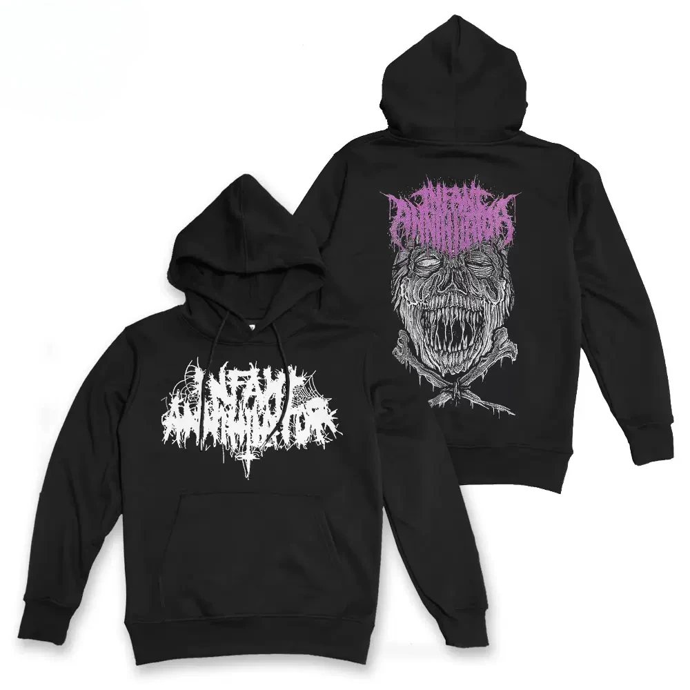 Harajuku Fashion Mens Hoodies Infant Annihilator Hoodies Heavy Metal Hoody Sweathirts Hip Hop Streetwear Hoodies