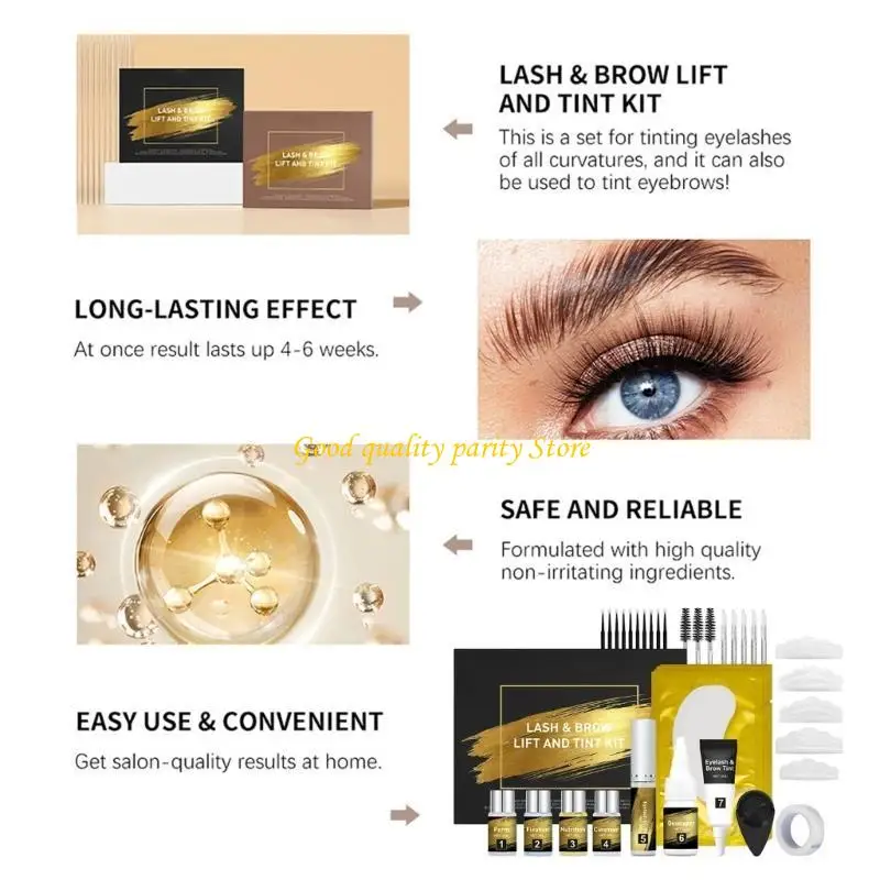 M4ya Sfondamento professionale e ciglia per densità migliorata e fronte e le ciglia con look naturali lunga durata