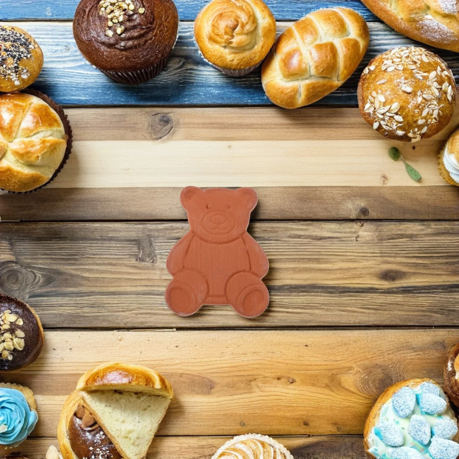 

3Pcs Sugar Keeper Bear Terracotta Softener Brown Sugar Softening Tool Cookies Dried Fruits Pantries Moisture Absorber