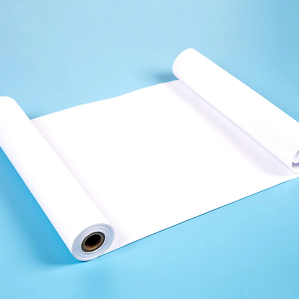 

10M Long Drawing Paper Roll 2 Rolls White Sketch Paper for Fine Smooth Surface Ideal for Markers Crayons Pencils