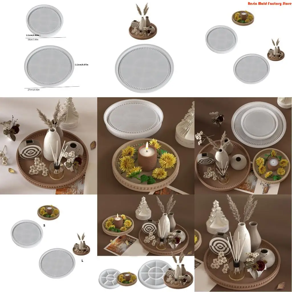

MXME Multipurpose Flexible Silicone Round Plate Tray for Catering and Celebrations