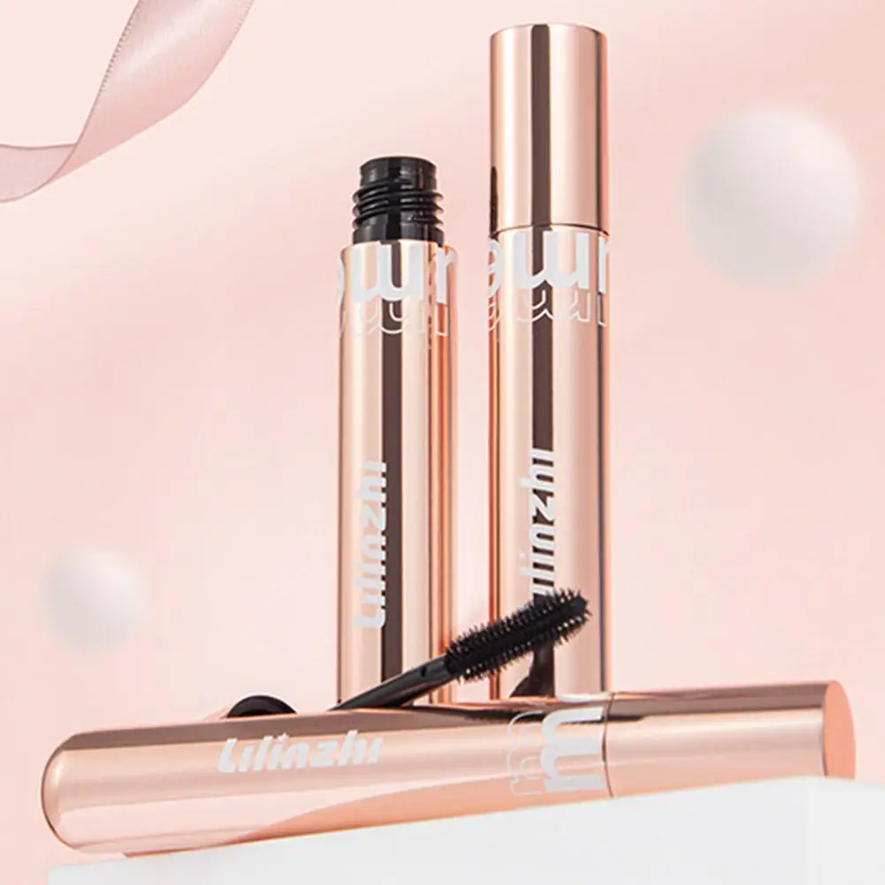 Máscara de pestañas de fibra, súper volumen, rizada, resistente al agua, alargamiento de pestañas, máscara de ojos, extensión de maquillaje G3S5