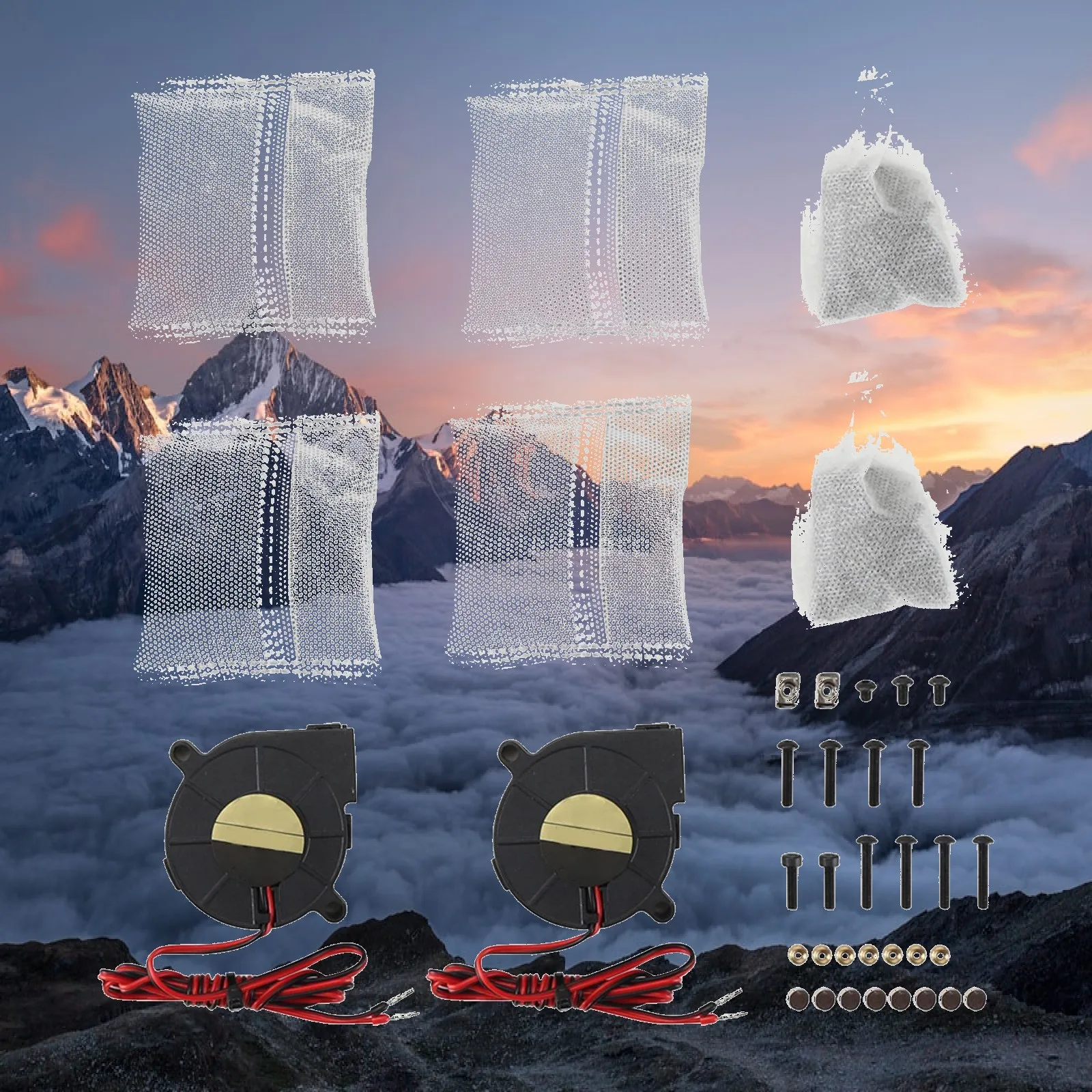 Fans Accessory Direct Replaces, 1 Pack Screw Set ,Easy to Install Spare Parts Durable Filter High Performance for 3D Printer