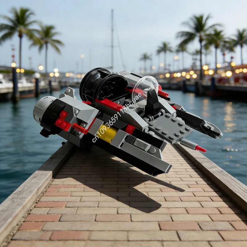 

Набор для сборки модели лодки-амфибии MOC из 214 деталей, конструктор, развивающая игрушка, креативный подарок на Рождество, DIY, обучающая идея