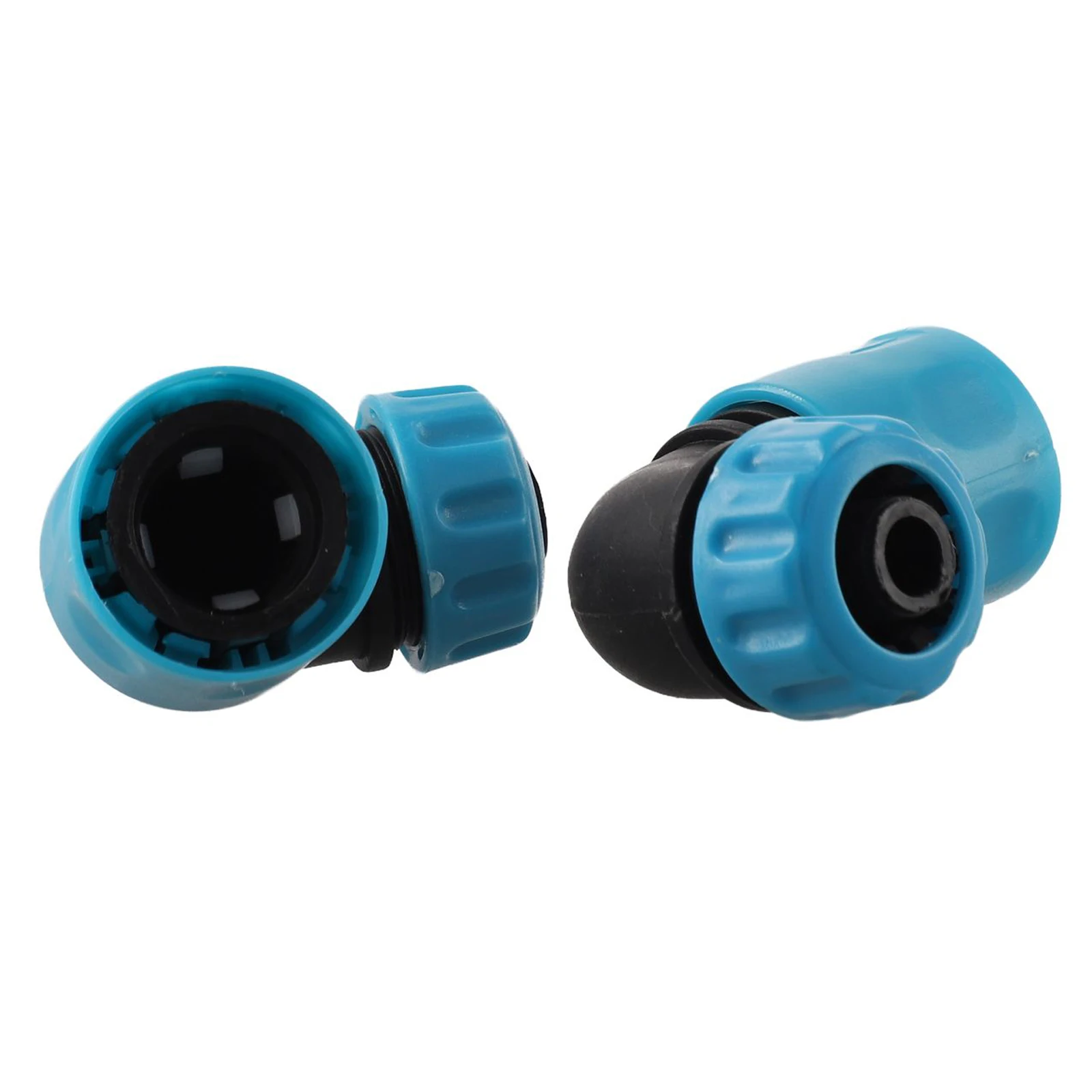 Connecteurs coudés pour tuyau, 2 pièces, connexion rapide pour l'irrigation du jardin et le lavage de voiture, compatibilité 12 mm intégrée en ABS