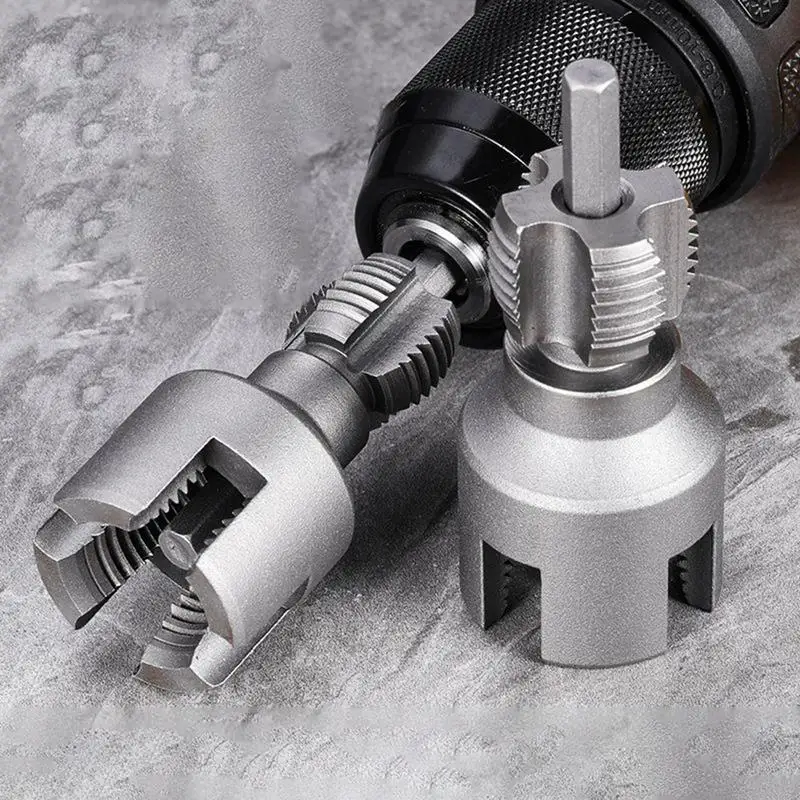 

PVC Pipe Threader Kit 4/6 Points Fast Tapping Tool Internal External Thread Opener Portable Plumbing Repair Equipment